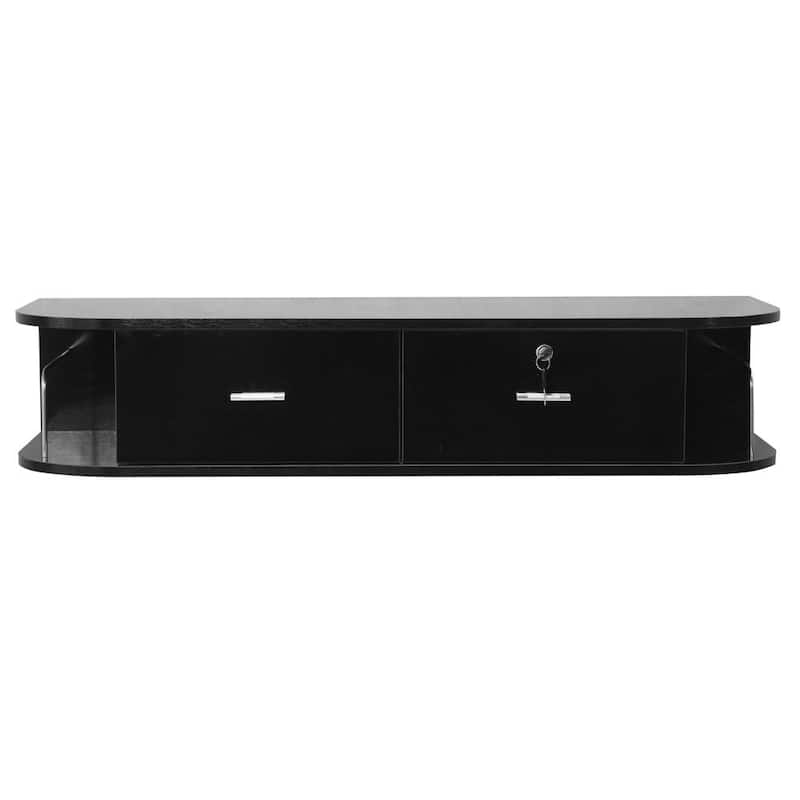 Wall Mount Black Salon Drawer Equipment Hair Styling Station