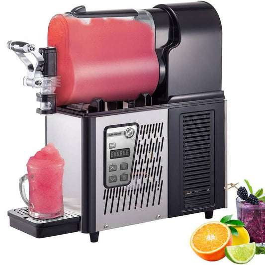 106 oz. Commercial Slushy Machine Stainless Steel Snow Cone Machine Single Bowl Frozen Drink Slush Machine, Black