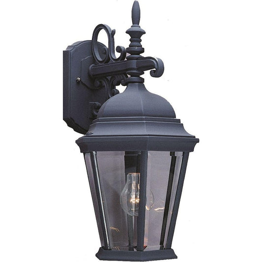 1-Light Black Outdoor Wall Sconce