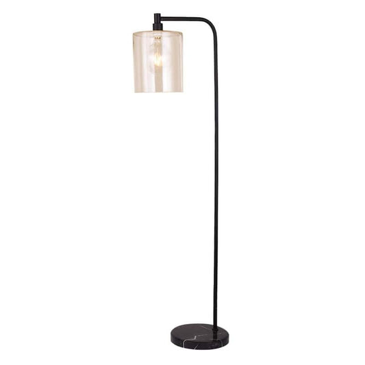 Varde Matte Black 1-Light Floor Lamp