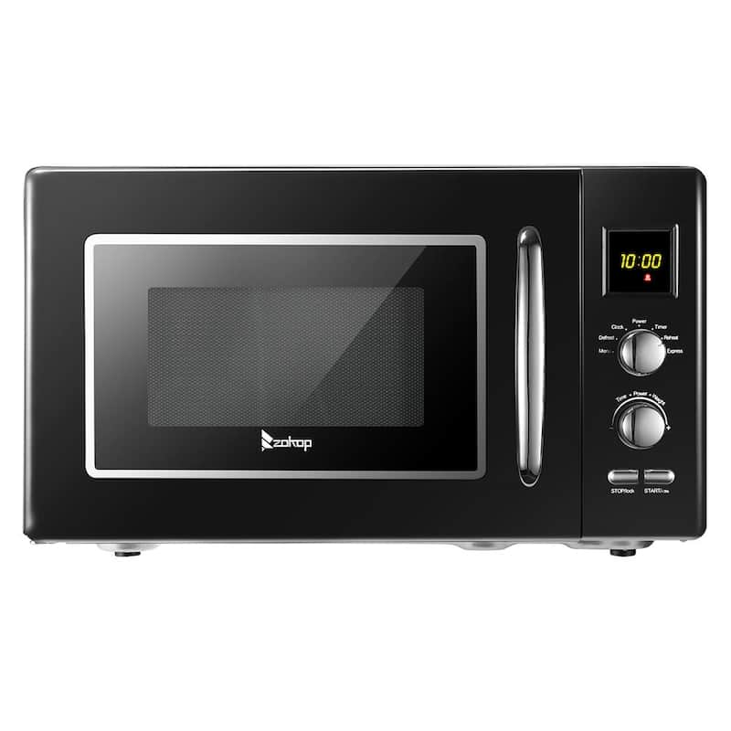 0.9 cu. ft. Retro Over the Counter Microwave with Display in Black