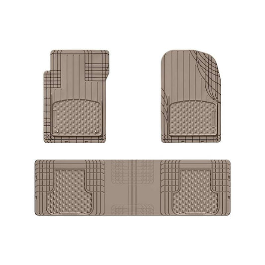 Tan 56 in. x 16 in. Over The Hump Rubber Car Mat