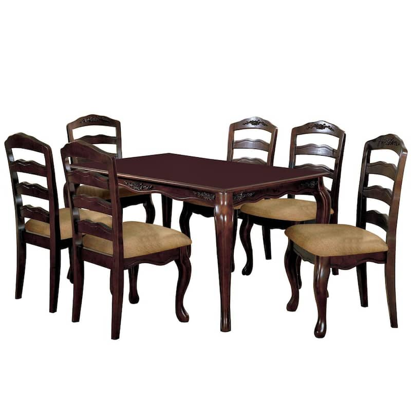 Townsville I 7-Piece Dark Walnut Dining Set