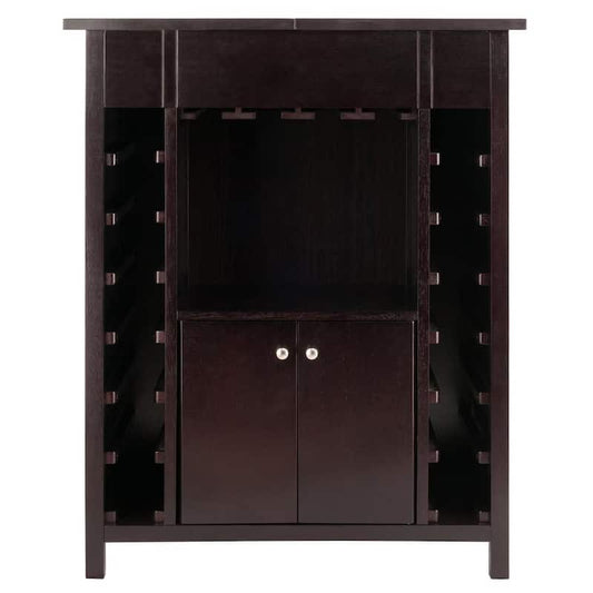 Yukon 14-Bottle Wine Cabinet in Espresso Finish