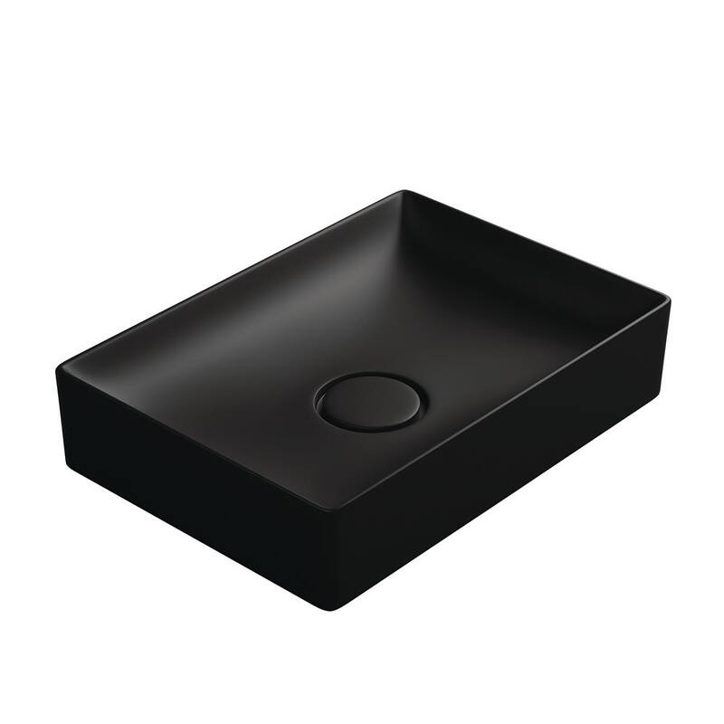 Vision 6050 Vessel Bathroom Sink in Matte Black