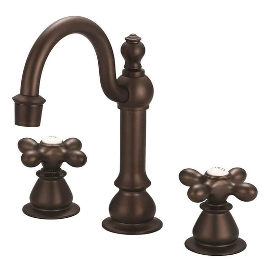 Vintage Classic 8 in. Widespread 2-Handle High Arc Bathroom Faucet with Pop-Up Drain in Oil Rubbed Bronze