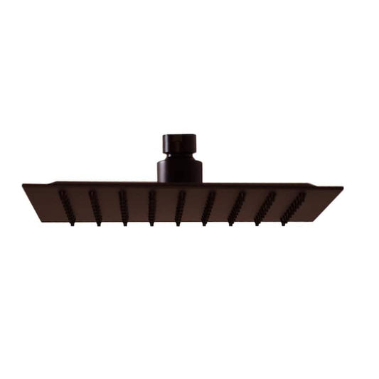 1-Pattern 8 in. Wall Mount Rain Fixed Shower Head in Oil Rubbed Bronze