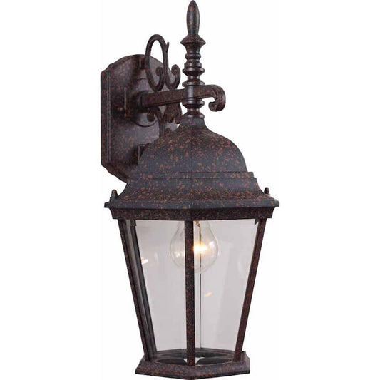 1-Light Rust Outdoor Wall Sconce