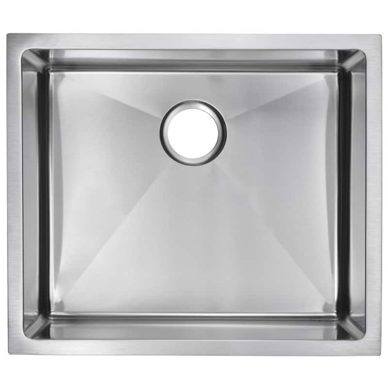 Undermount Stainless Steel 23 in. Single Bowl Kitchen Sink in Satin