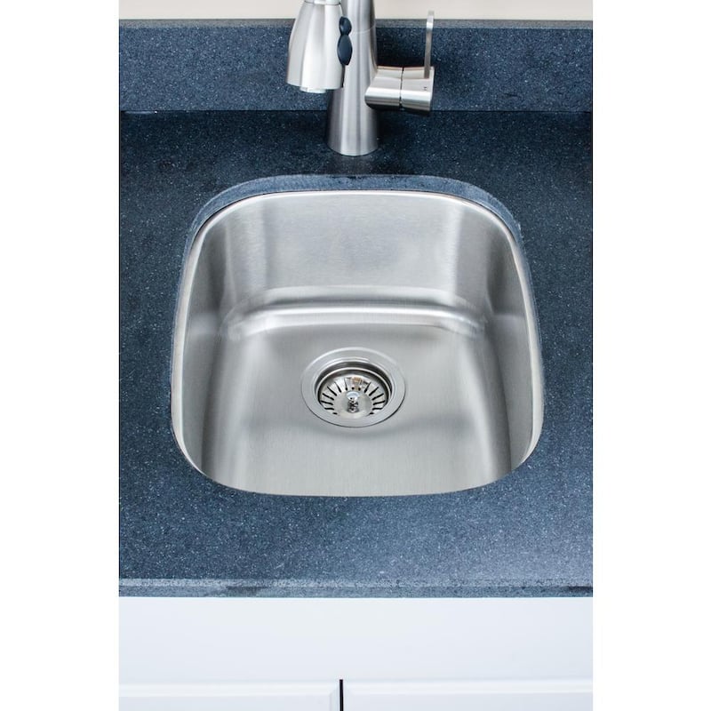 The Craftsmen Series Undermount Stainless Steel 15 in. Single Bowl Kitchen Sink Package