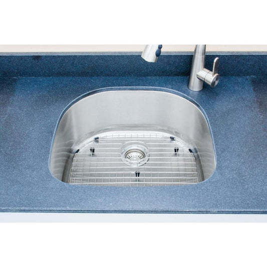 The Craftsmen Series Undermount Stainless Steel 24 in. Single Bowl Kitchen Sink Package