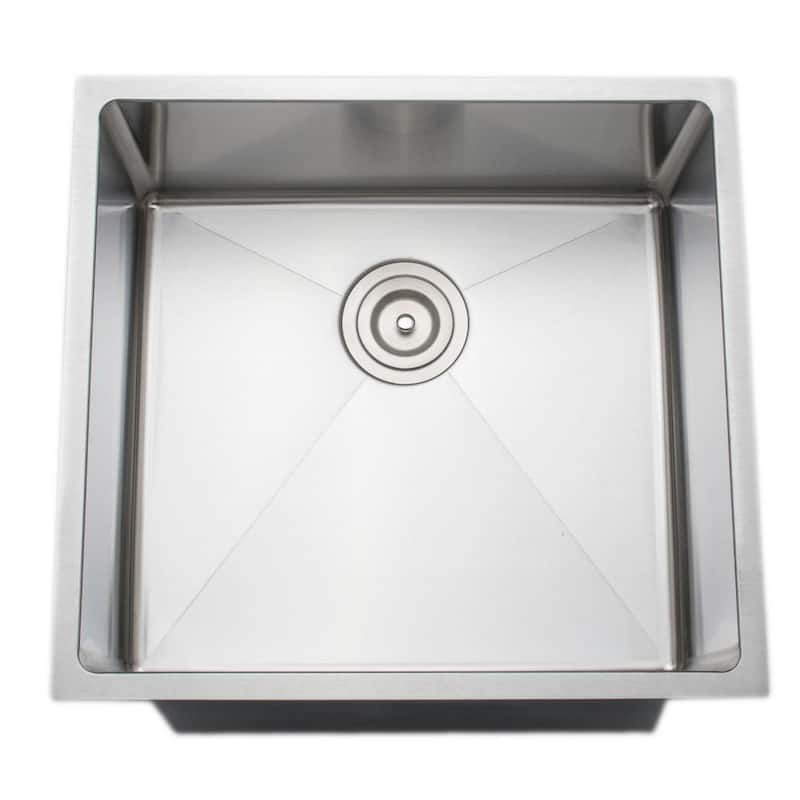 The Chefs Series Undermount 21 in. Stainless Steel Handmade Single Bowl Kitchen Sink