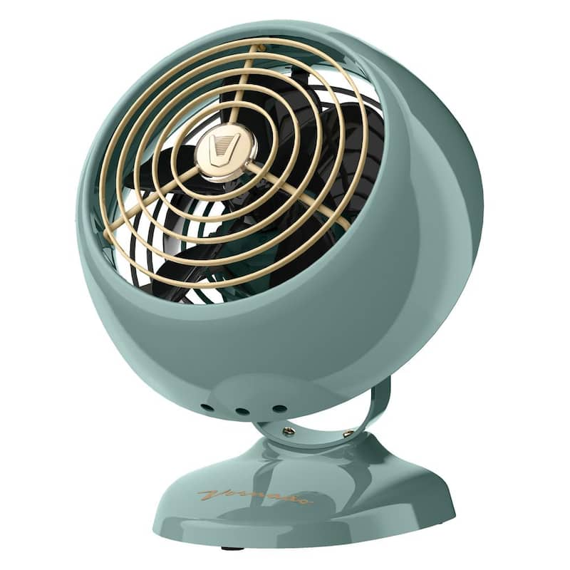 VFAN Mini Classic Personal Vintage Air Circulator Fan, Green