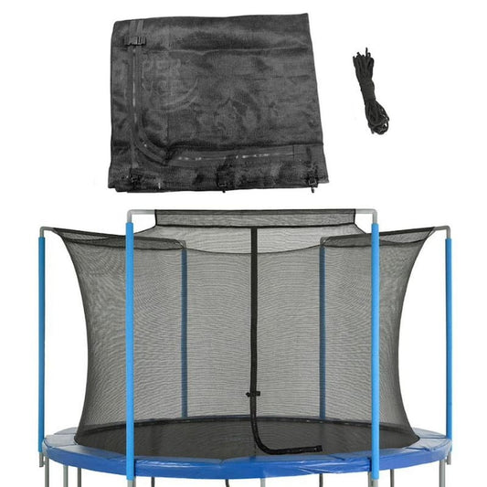 Trampoline Replacement Enclosure Safety Net, Fits for 12 ft. Round Frames Using 3 Arches with Sleeves on Top Net Only