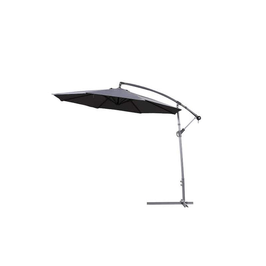 10 ft. Gandia Cantilever Patio Umbrella in Dark Grey