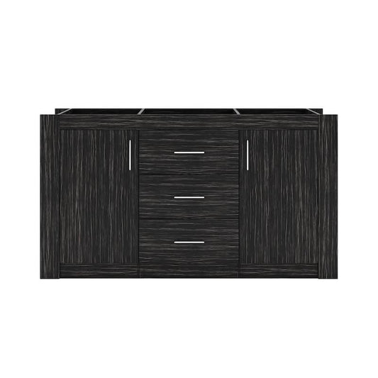 Tavian 60 in. W x 22 in. D x 33 in. H Bath Vanity Cabinet without Top in Midnight Oak