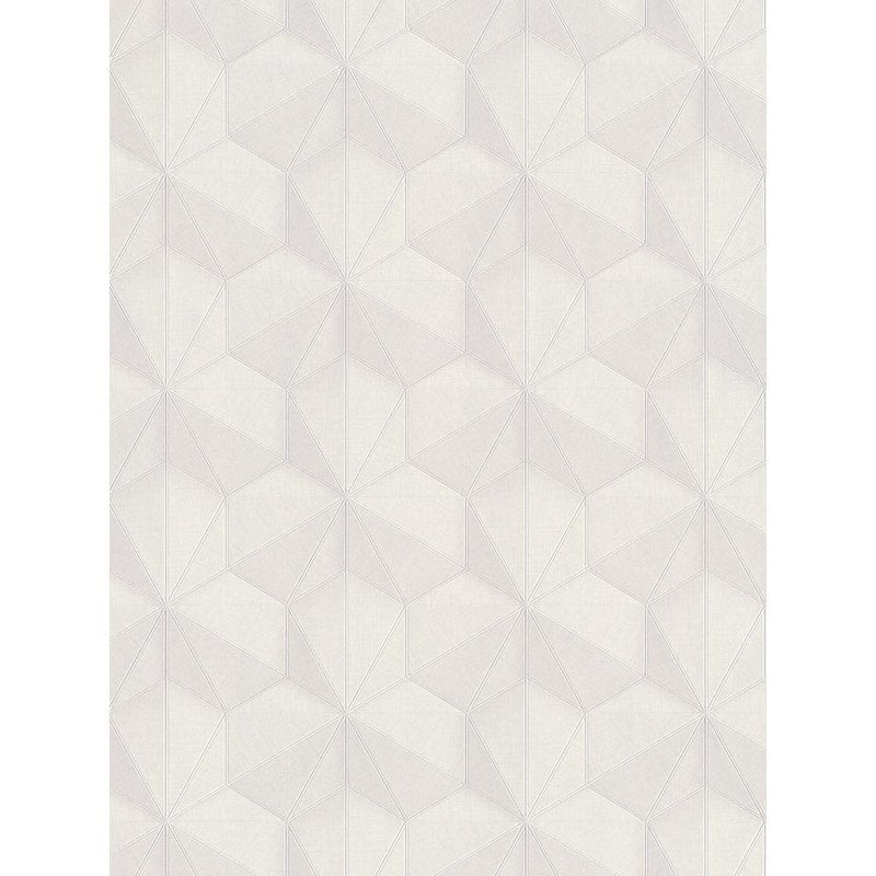 Tri-Hexagonal Cream Paper Strippable Roll (Covers 57 sq. ft.)