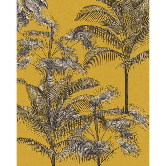 Tropical Decoration Wallpaper Cream Paper Strippable Roll (Covers 57 sq. ft.)