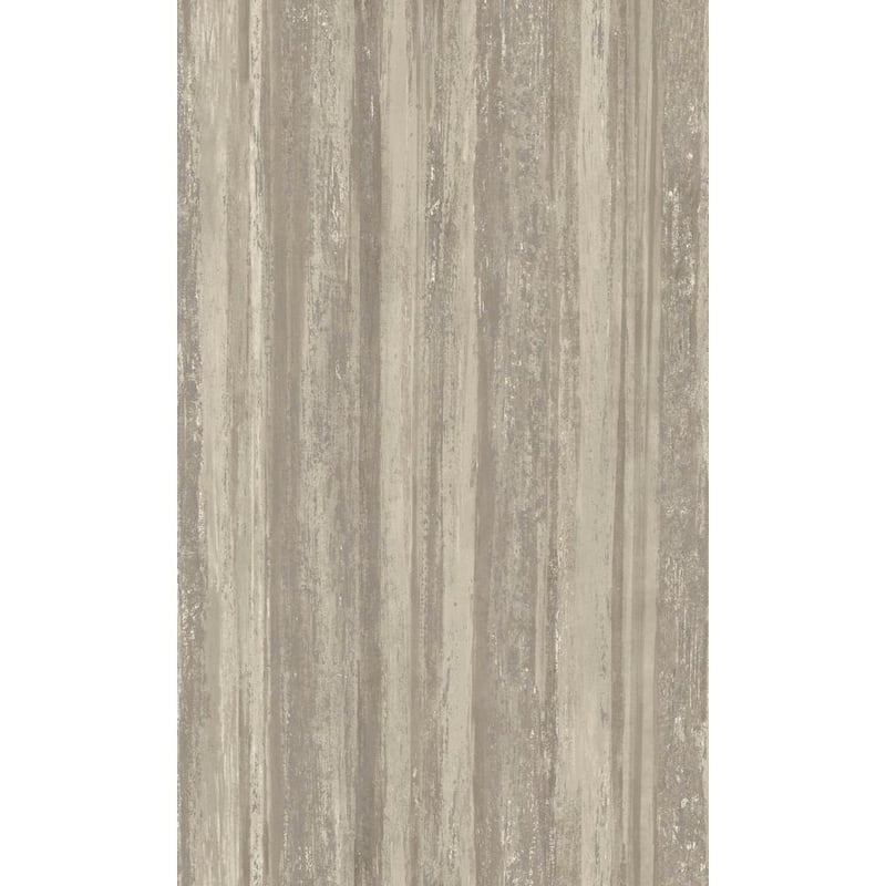 Taupe Distressed Metallic Tree-Bark Like Earthy Wallpaper Non-Woven Material Non-Pasted Covered 57 sq. ft. Double Roll