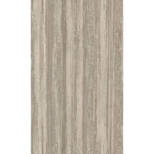 Taupe Distressed Metallic Tree-Bark Like Earthy Wallpaper Non-Woven Material Non-Pasted Covered 57 sq. ft. Double Roll