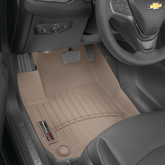 Tan Front Floorliner/Ford/Taurus/2010 - 2014 Fits with Two Retention Devices on Lhs