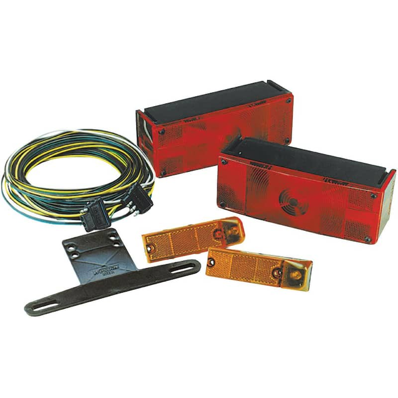 Trailer Light Kit With 25 ft. Harness, Waterproof Low - Profile Wrap - Around Over 80 in.