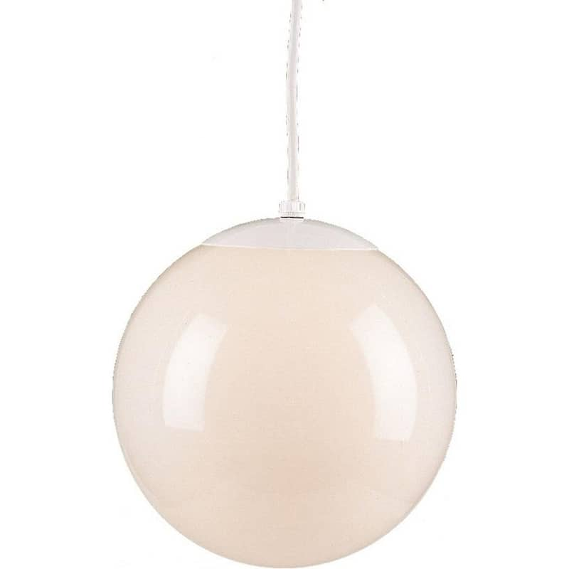 1-Light White Pendant