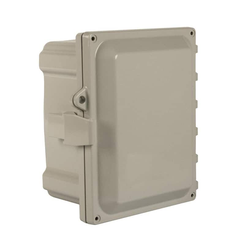 10 in. x 16 in. x 18 in. NEMA 4X Polycarbonate Hinged Cover with Quick Release Latch Wall-Mount Enclosure