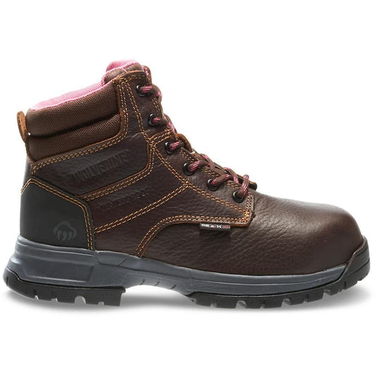 Women's Piper Waterproof 6'' Work Boots - Composite Toe - Brown Size 5(W)